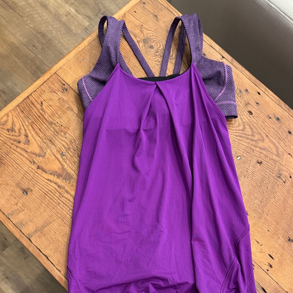 Lululemon Purple Strappy Tank Top